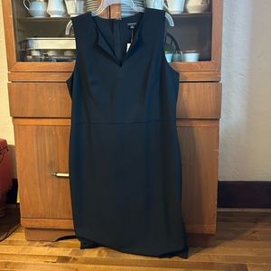 Ann Taylor sleeveless little black dress LBD size 14 NWT